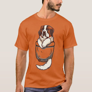 Pocket St Bernard Puppy T Shirt