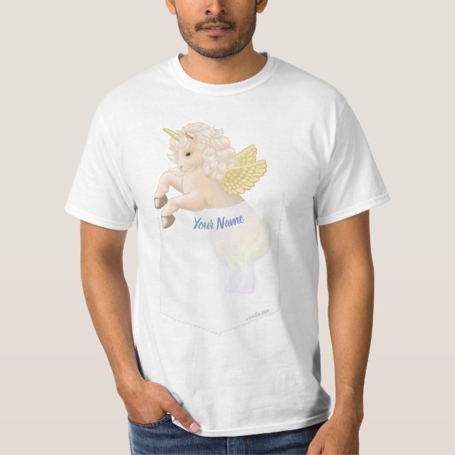 Pocket Unicorn T Shirt (Framsida)