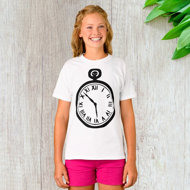 Pocket Watch Girls T-Shirt (Skapare uppladdad)