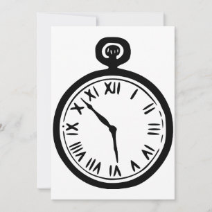 Pocket Watch-inbjudningar Inbjudningar