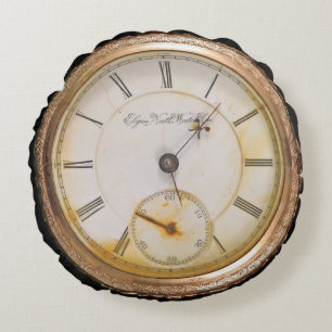 Pocket Watch Round Dekorativ kudde