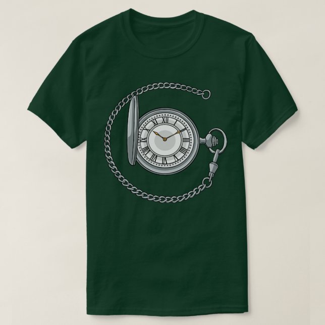 Pocket Watch Watches Pocketwatch T Shirt (Design framsida)