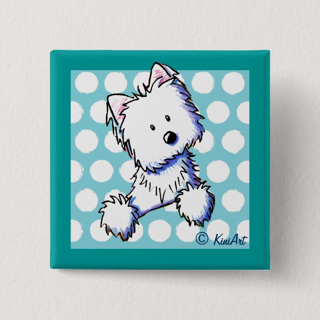 Pocket Westie Pin Knapp (Framsida)