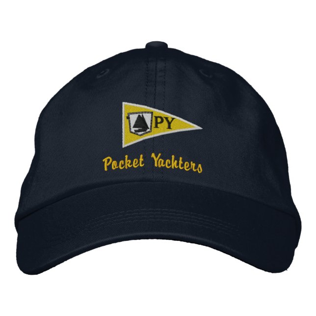 Pocket Yachters Cap Broderad Keps (Framsida)