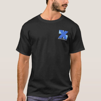 pocketlogo på den mörka skjortan tee shirt
