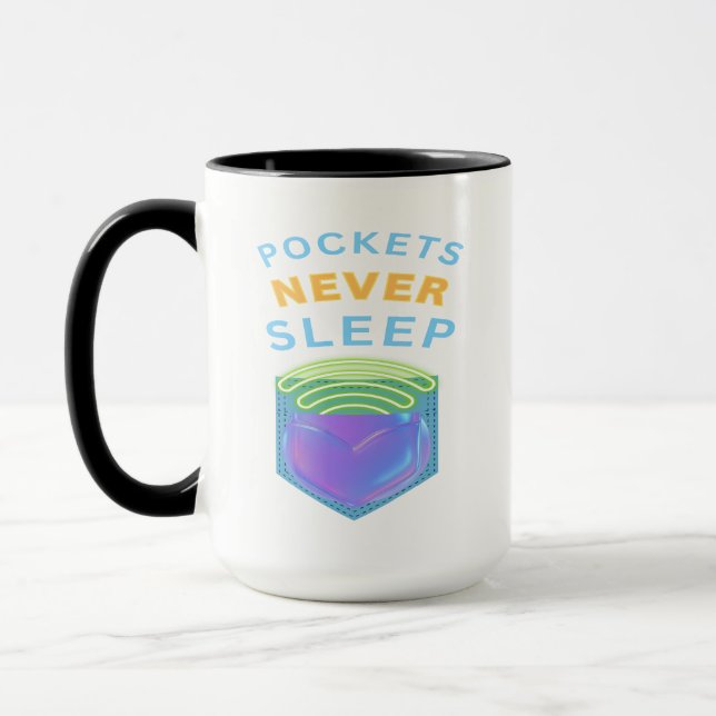 Pockets Never Sleep-mugg Mugg (Vänster)