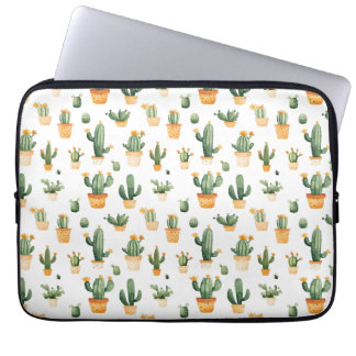 Pockkaktus på White Laptop Fodral