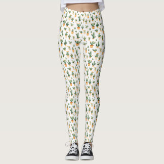 Pockkaktus på White Leggings