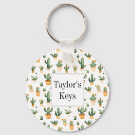 Pockkaktus på White Nyckelring