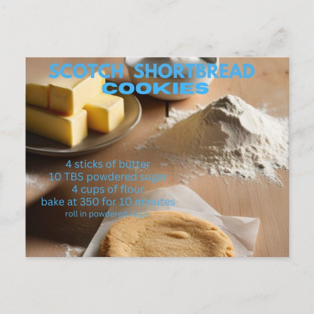 Pockkortsbakad cookie Postcard Vykort (Framsida)