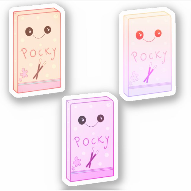 Pocky Klistermärken (Framsida)