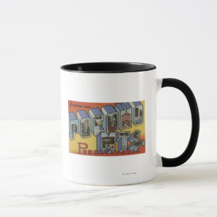 Pocono berg - stora brevplatser mugg