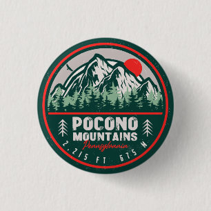 Pocono Mountains PA Retro Sunset Souvenirs Knapp