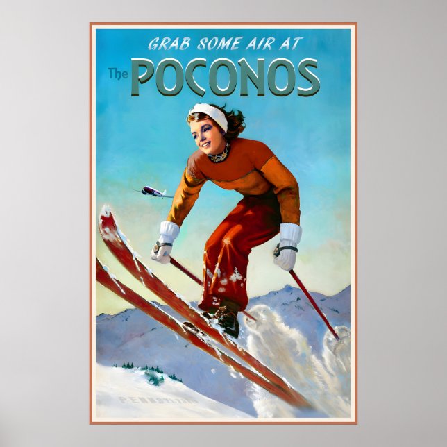 Pocono Mountains Pennsylvania Marilyn Monroe Poster (Framsidan)