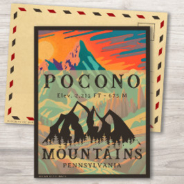 Pocono Mountains Pennsylvania - Retro Souvenirs Vykort