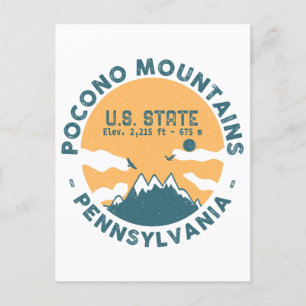 Pocono Mountains Pennsylvania - Retro Souvenirs Vykort