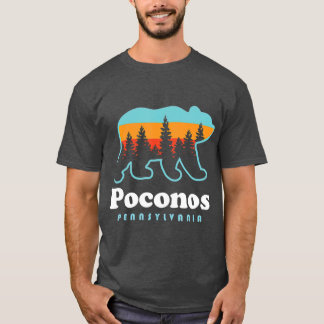 Poconos Pennsylvania Bear Sunset T Shirt