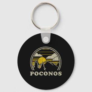 Poconos Pennsylvania Pa T Shirt Vintage Vandring M Nyckelring