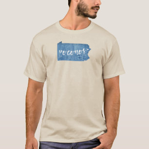 Poconos, Pennsylvania Wood Grain T Shirt