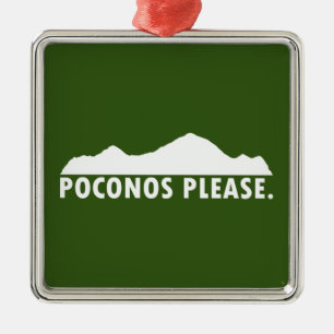 Poconos, tack julgransprydnad metall