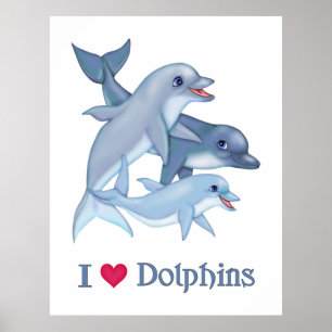 Pod av delfiner poster