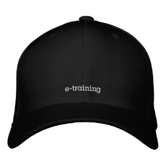 pod-e-training Black Wool Baseball Cap Broderad Keps