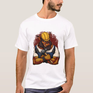 Pod för Bugbjörnartistik för byggarbetare T Shirt