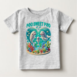 "Pod Sweet Pod" Whale Family T Shirt