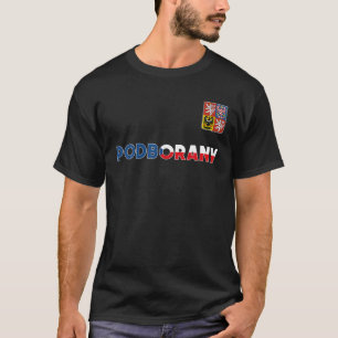Podborany Czech Republic Heart Flagga Lejon Jacka T Shirt
