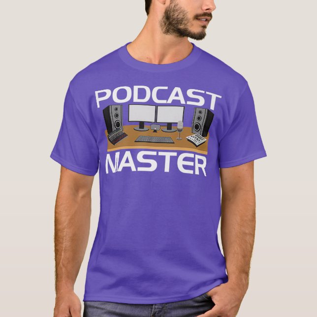 Podcast App Equipment Mixer Tshirt for T Shirt (Framsida)