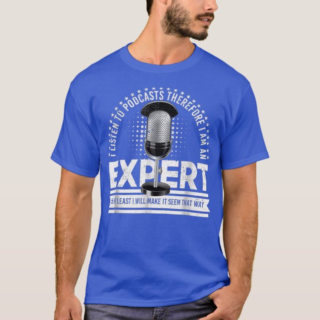 Podcast Expert Distress-Vintage T Shirt (Framsida)