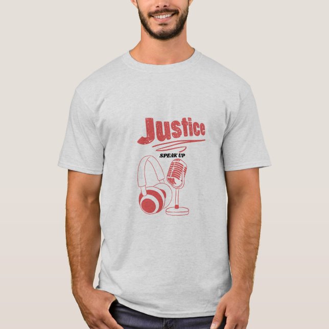 Podcast for Justice T Shirt (Framsida)