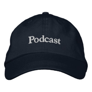 Podcast (hatt) broderad keps