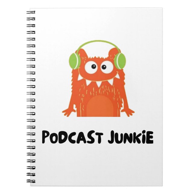 Podcast junkie anteckningsbok (Framsidan)