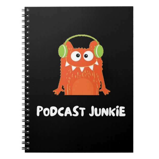 Podcast junkie anteckningsbok (Framsidan)