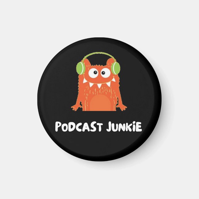 Podcast junkie magnet (Framsidan)