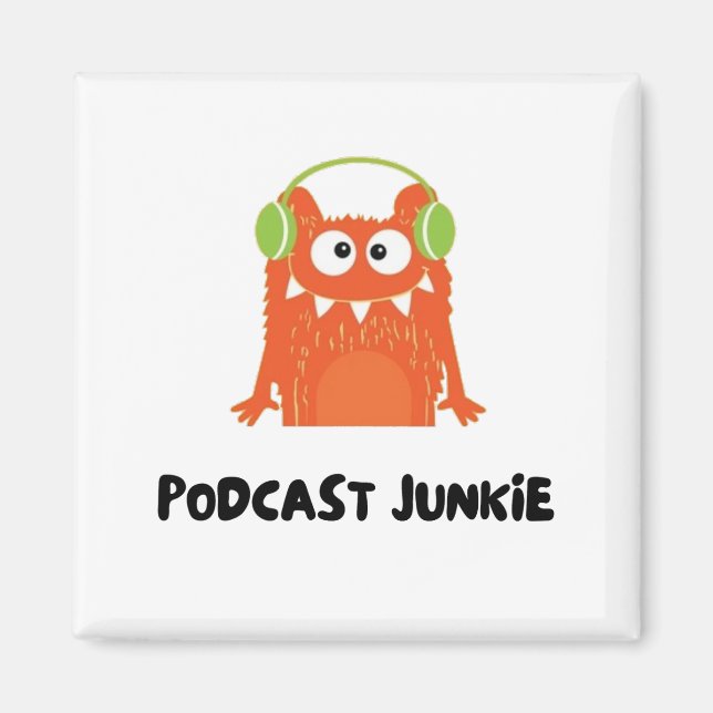 Podcast junkie magnet (Framsidan)