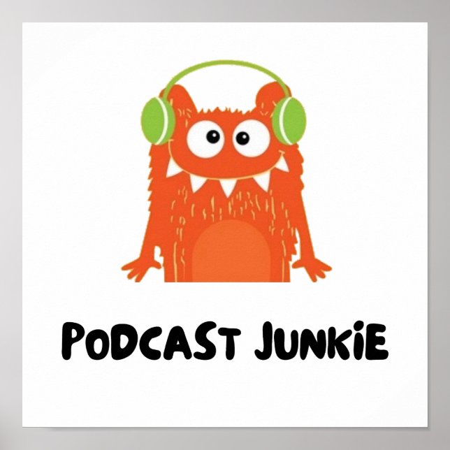 Podcast junkie poster (Framsidan)
