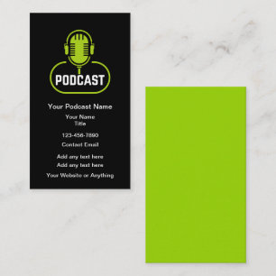 Podcast Marknadsföring-Affärskort Visitkort