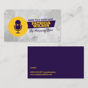 Podcast-mikrofon Visitkort