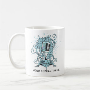 Podcast Namn Blue Microphone Kaffemugg