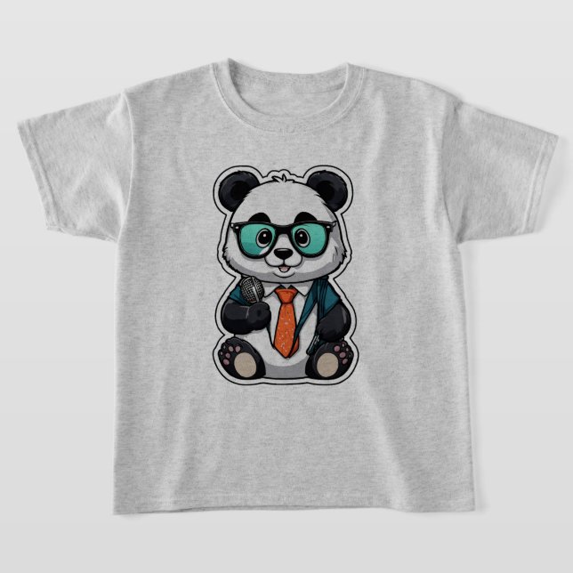 Podcast Panda - Den kallaste värden i Bamboo Biz T Shirt (Laydown)