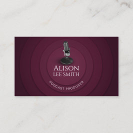 Podcast Producer/Vocal Coach/Voice actor Visitkort