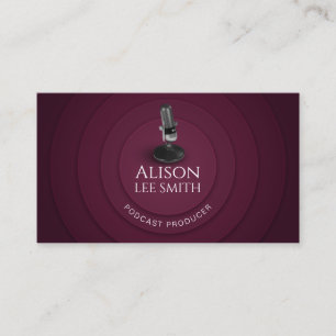 Podcast Producer/Vocal Coach/Voice actor Visitkort
