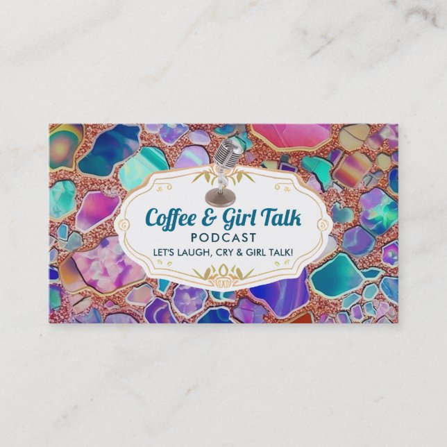 Podcast Slogans affärskort Visitkort (Framsida)