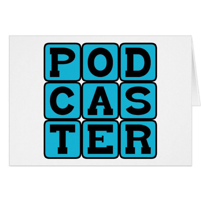 Podcastare, Radio Hobby Hälsningskort (Framsidan Horizontal)