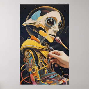 Podcaster Disaster Ken Gage Sci-Fi Poster