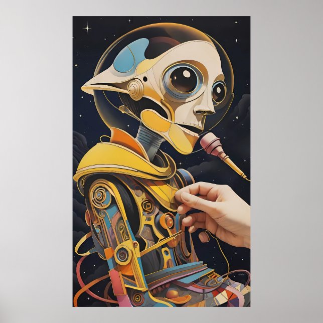 Podcaster Disaster Ken Gage Sci-Fi Poster (Framsidan)