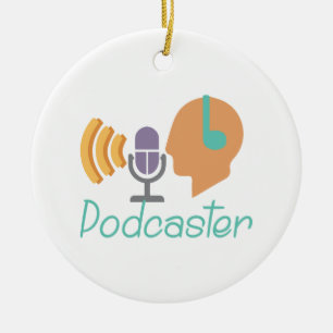 Podcaster Julgransprydnad Keramik