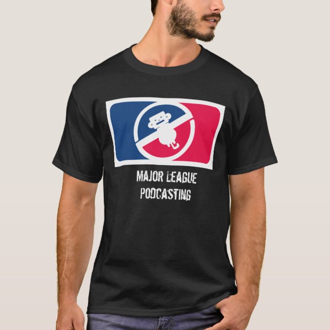 Podcasting för högre serie tee (Framsida)